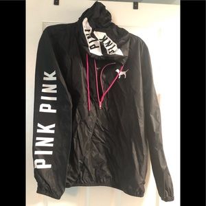 Pink windbreaker jacket